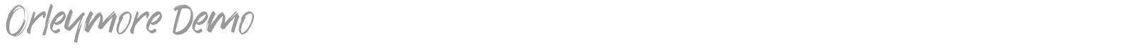 Orleymore font preview